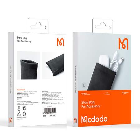 Mcdodo Zubehörtasche, abschließbar (L) Schwarz