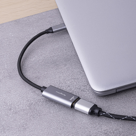 Maxlife adapter MXHC-01 HDMI - USB-C 4K 60HZ czarny