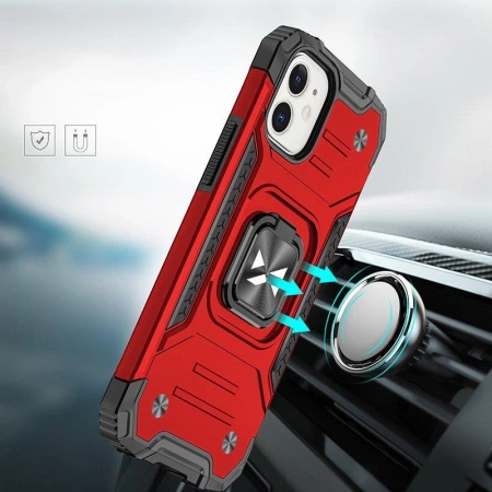 WOZINSKY RING ARMOR ETUI DO IPHONE 14 PANCERNE Z MAGNETYCZNYM UCHWYTEM RING