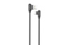 KABEL MX CORNER FAST CHARGE TYPE-C 2.4A / 1m, BLACK / CZARNY, KĄTOWY