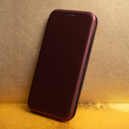 Etui Smart Diva do iPhone 16 Plus 6,7" burgundowe