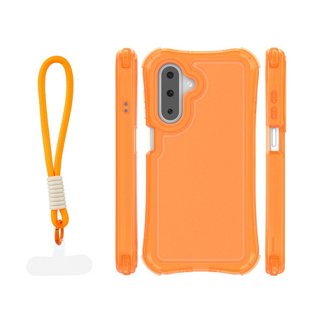 Nakładka SafePop ze smyczą do Samsung Galaxy A17 4G / A17 5G / A26 5G pomarańczowa
