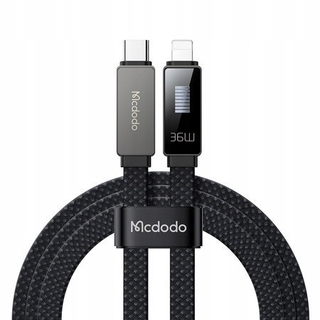Cablu încãrcãtor MCDODO USB-C cu încãrcare rapidã Lightning pentru iPhone 1M LED