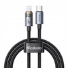 MCDODO KABEL USB-C SZYBKIE ŁADOWANIE DO IPHONE LIGHTNING 36W 1M LED CZARNY
