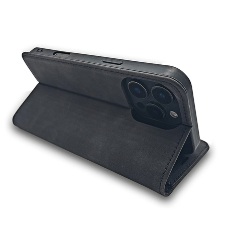 Etui Smart Suede do Motorola Moto E14 / G24 / G04 / G04S czarne