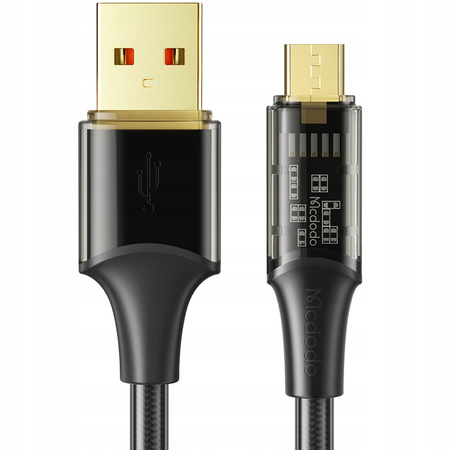 Cablu de telefon Mcdodo, puternic, încãrcare rapidã, MICRO, USB, QC 4.0 3A, 1,2 m, negru
