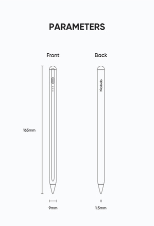 Rysik do telefonów Mcdodo  Pencil do telefonów Apple i iPada Air/Pro Stylus Pen
