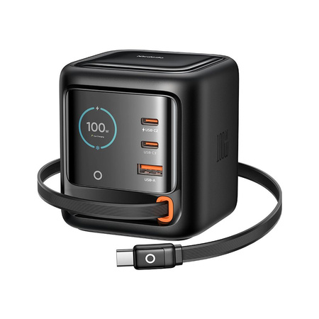 MCDODO SZYBKA ŁADOWARKA Z WBUDOWANYM KABLEM ZASILACZ 4X USB-C USB-A 100W
