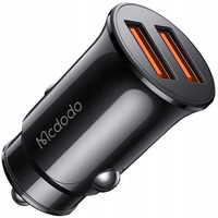 MCDODO Leistungsstarkes Schnell-Autoladegerät für kleine Handys, 2x USB 2,4A 12W