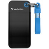 Dysk Zewnętrzny Verbatim Pocket SSD 2TB - brelok do kluczy z kablem USB-C 3.2 gen.2 czarno-niebieski/black-blue 32195