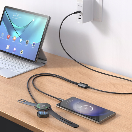 MCDODO INDUCTIVE CHARGER FOR SAMSUNG GALAXY WATCH 2IN1 USB-C LAPTOP CABLE