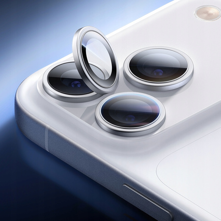 MCDODO SZKŁO HARTOWANE NA APARAT OCHRONNE DO APPLE IPHONE 17 TYŁ SREBNE