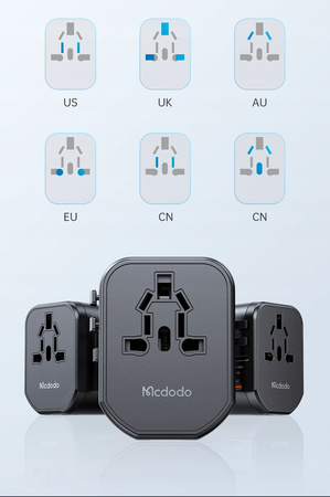 Mcdodo Reise-Ladeadapter USB 20W EU US UK