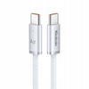 MCDODO KABEL USB-C USB-C SZYBKIE ŁADOWANIE USB TYP C 240W 2M LED CZARNY