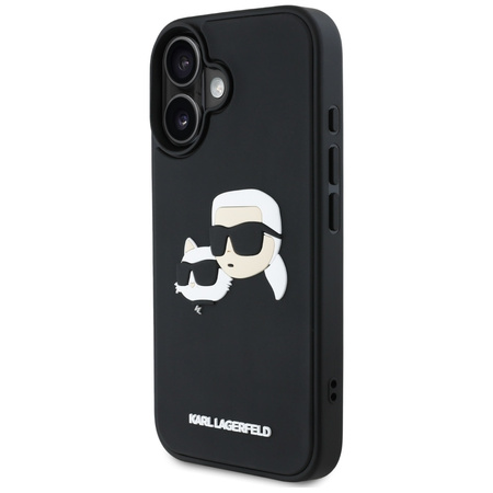 KARL LAGERFELD ETUI HC 3D RUBBER DOUBLE HEADS DO IPHONE 16 OCHRONNE