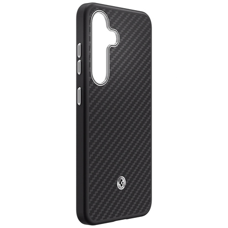 Etui Samsung Spigen Enzo Aramid Magnet   do Galaxy S25 czarno-srebrny