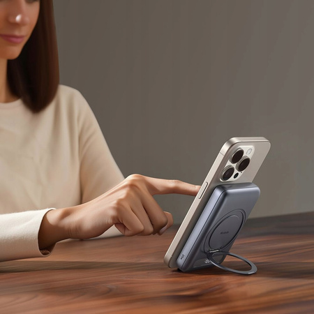 MCDODO POWERBANK INDUKCYJNY DO IPHONE ZE STOJAKIEM MAGSAFE 5000MAH USB-C