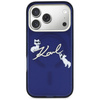 Etui Karl Lagerfeld IML Choupettes Karl  Script Logo MagSafe do iPhone 17 Pro Max niebieski