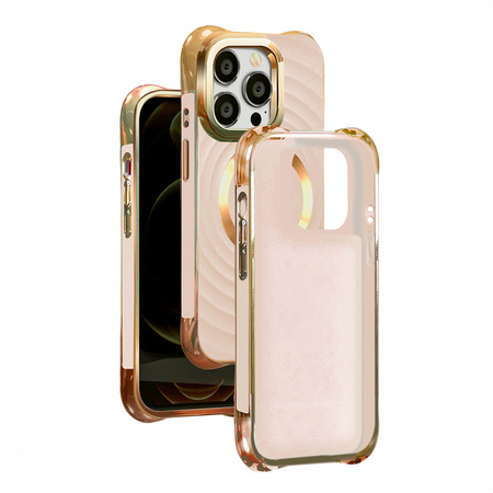 Nakładka Circle Glam Mag do iPhone 16 Plus 6,7" różowa