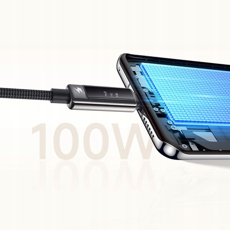 MCDODO KABEL USB-A USB-C SZYBKIE ŁADOWANIE DO TELEFONU 100W 6A 1M OLED