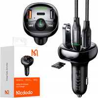 Transmiter FM bluetooth, ładowarka, 99,5W PD, McDodo