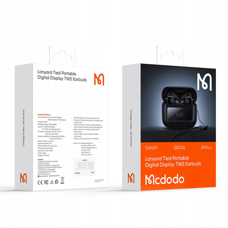 MCDODO KABELLOSER BLUETOOTH-IN-EAR-KOPFHÖRER MIT MIKROFONHÜLLE UND BANDBAND