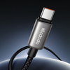 MCDODO KABEL USB-C USB-C SZYBKIE ŁADOWANIE USB TYP C PD 240W 1M LED CZARNY