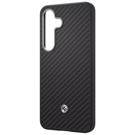 Etui Samsung Spigen Enzo Aramid Magnet   do Galaxy S25 czarno-srebrny