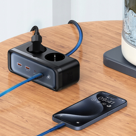 Încãrcãtor prelungitor MCDODO CA GAN 2xUSB 2xUSB-C 2xAC 70W