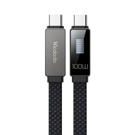 Cablu USB-C MCDODO cu încãrcare rapidã pentru Samsung ?i Apple, USB tip C, 100W, 1M, LED