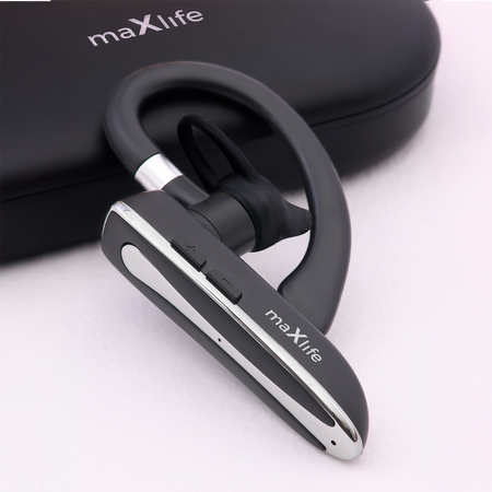 Maxlife bezprzewodowy zestaw słuchawkowy MXBH-01 z etui ładującym czarny
