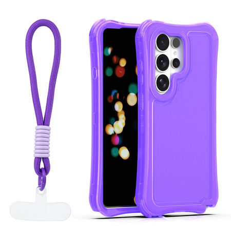 Nakładka SafePop ze smyczą do Samsung Galaxy S26 Ultra fioletowa