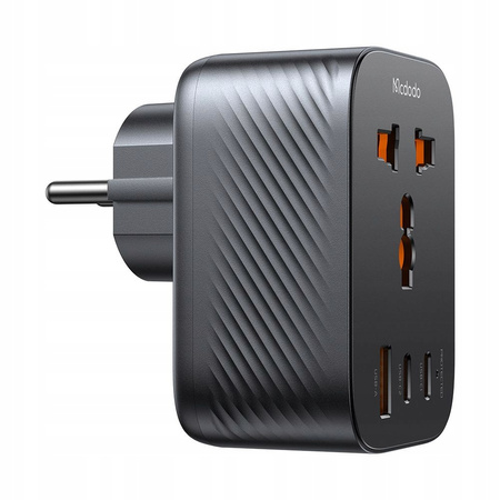MCDODO PRZEJŚCIÓWKA ŁADOWARKA ADAPTER PODRÓŻNY WTYCZKA EU 2 USB-C 1 USB-A