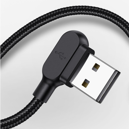 MCDODO KABEL KĄTOWY 90° MICRO USB SZYBKIE ŁADOWANIE DWUSTRONNY QC 3 LED 2M