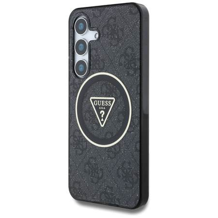 GUESS ETUI GLITTER TRIANGLE BUTTONS DO SAMSUNG GALAXY S25 Z DO MAGSAFE
