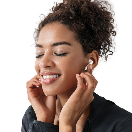 Cã?ti intraauriculare wireless Mcdodo cu husã, Bluetooth 5, albe