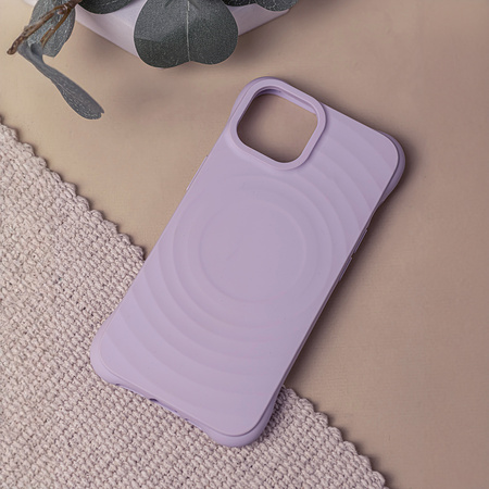 Nakładka Circle Mag do iPhone 15 Pro 6,1" jasnofioletowa