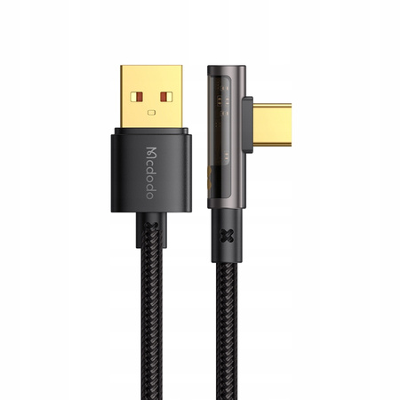  McDodo Kabel Prism, USB-C, kątowy,  szybki, 100W 6A, 1.8m