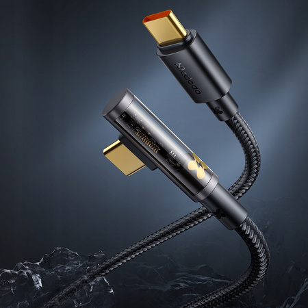  McDodo Kabel Prism, USB-C, kątowy,  szybki, 100W 5A, 1.2M