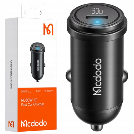 Încãrcãtor auto rapid ?i puternic MCDODO pentru telefon, mic, USB-C, 30W, LED