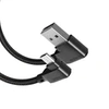 MCDODO KABEL KĄTOWY 90° MICRO USB SZYBKIE ŁADOWANIE DWUSTRONNY QC 3 LED 2M