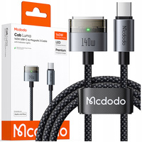MCDODO KABEL DO ZASILACZA ŁADOWANIA MACBOOK AIR PRO USB-C MAGSAFE 3 140W 2M