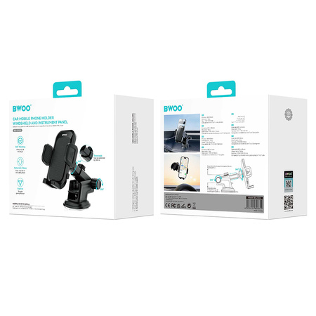BWOO uchwyt samochodowy BO-ZJ125 Dashboard car holder ABS+silicon+aluminum