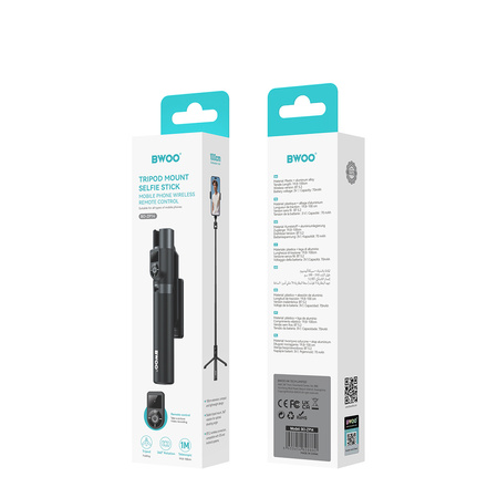 BWOO teleskopowy selfie stick bluetooth BO-ZP14 z pilotem