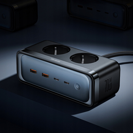 Încãrcãtor prelungitor MCDODO CA GAN 2xUSB 2xUSB-C 2xAC 70W