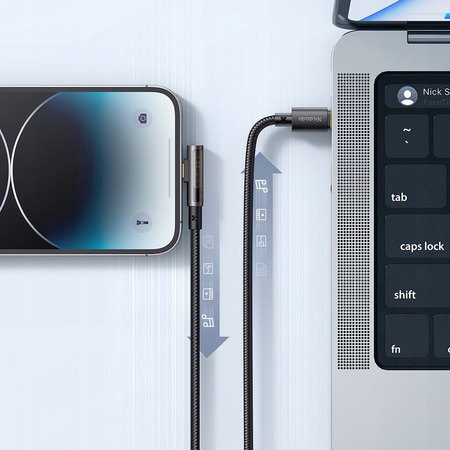 Cablu Mcdodo Prism, pentru iPhone, USB-C, unghiular, rapid, 36W, 1.2m