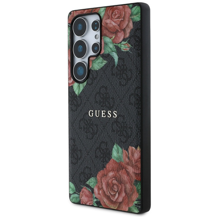 GUESS ETUI LEATHER 4G FLOWERS PRINT DO SAMSUNG GALAXY S25 ULTRA MAGNETYCZNE
