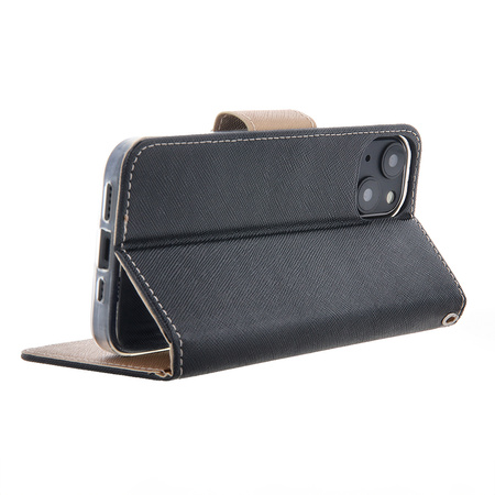 Etui Smart Fancy do iPhone 16 Pro 6,3" czarno-złote