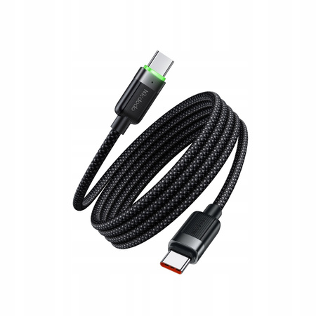 Cablu USB-C MCDODO cu încãrcare rapidã pentru Samsung ?i Apple, USB tip C, 60W, 1M, LED