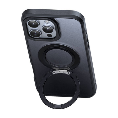 Carcasã Mcdodo PC-4933 MagSafe pentru iPhone 16 Pro Max cu suport (negru)